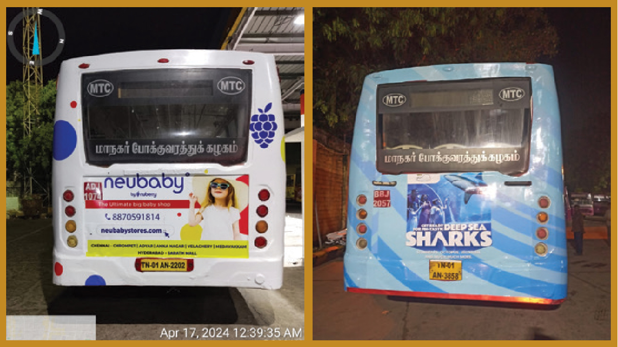 Creative bus branding