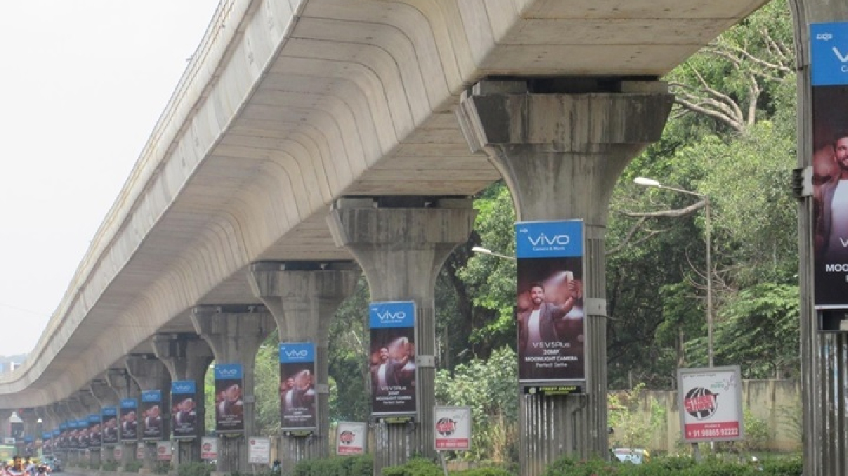 Metro pillar wrap campaign